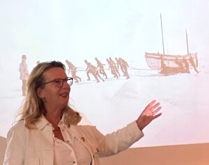 Esther Mollema presenteert het verhaal van Ernest Shackleton